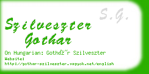 szilveszter gothar business card